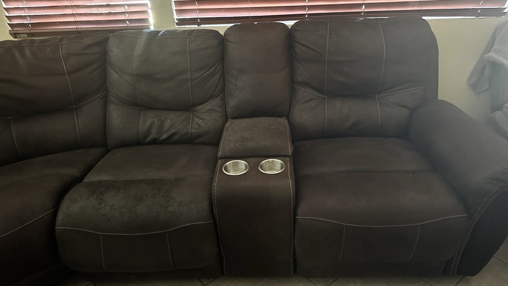 L-Shaped Cloud Couch 3 Recliners