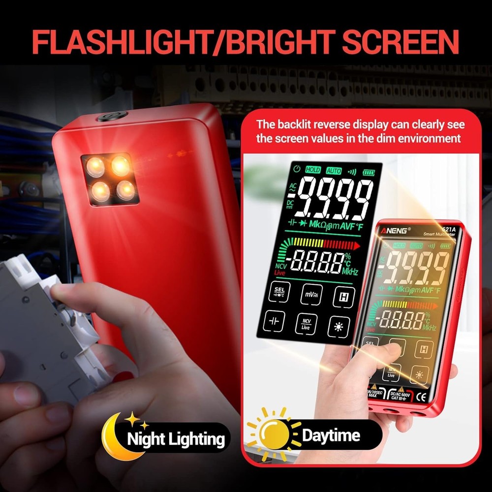 Smart Digital Multimeter Auto RangingTRMS 9999 Counts