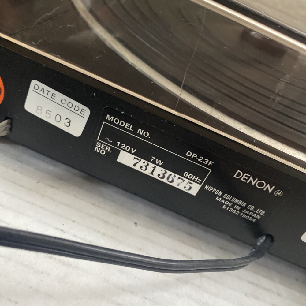 DENON Quartz DP-23F Micro Processor Controlled Fully Automatic Turntable WORKS!