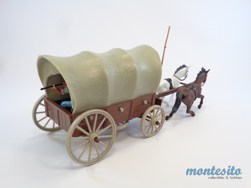 BRITAINS DEETAIL DSG * ACW CONFEDERATE MOUNTED TROOPS CSA (#1) & COVERED WAGON