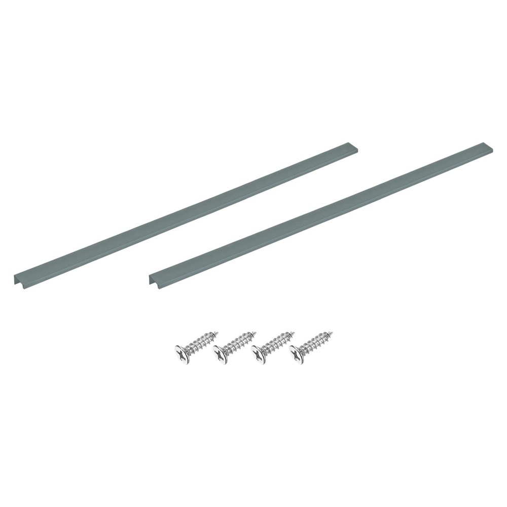 Cabinet Edge Finger Pull, 2pcs 800mm / 31.5" Hidden Cabinet Pulls, Gray