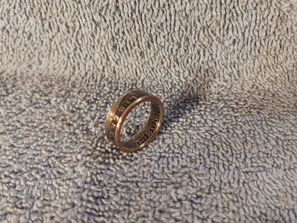 1994 Washington Quarters, Handmade Coin Ring, Size 7
