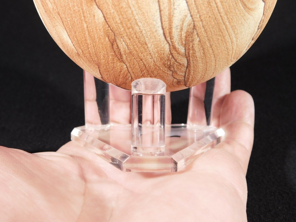Heavy Duty THREE Post SPHERE Display Stand LARGE Size Clear Acrylic