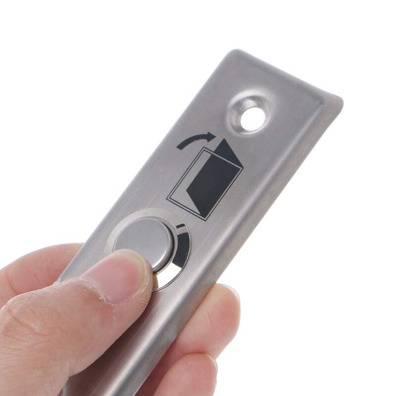 92x28mm Stainless Steel Doorbell Push Button Switch for Touch Panel