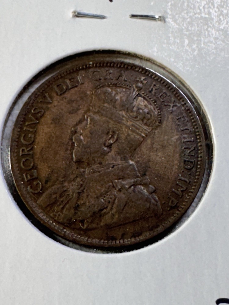 1917 Canada Large Cent Bronze Coin Scratched