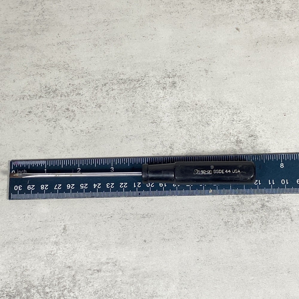 Snap-on Tools USA SSDE44 7" Precision Electrical Slotted Thin Screwdriver Black