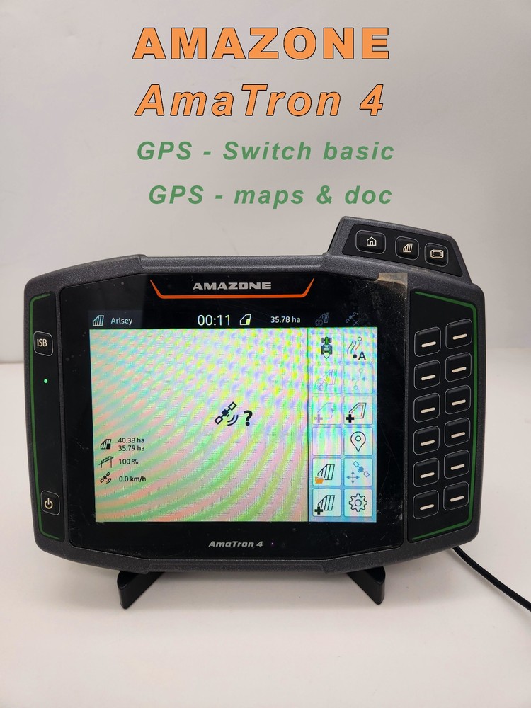 Amazone Amatron 4 ISOBus Terminal CABus GPS Switch basic maps doc NI330
