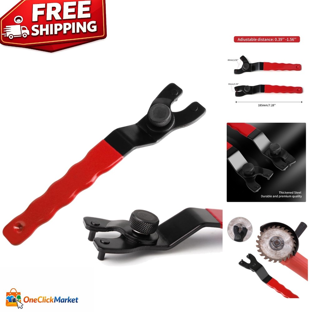 Versatile Adjustable Pin Wrench for Angle Grinders - Durable and Lightweight