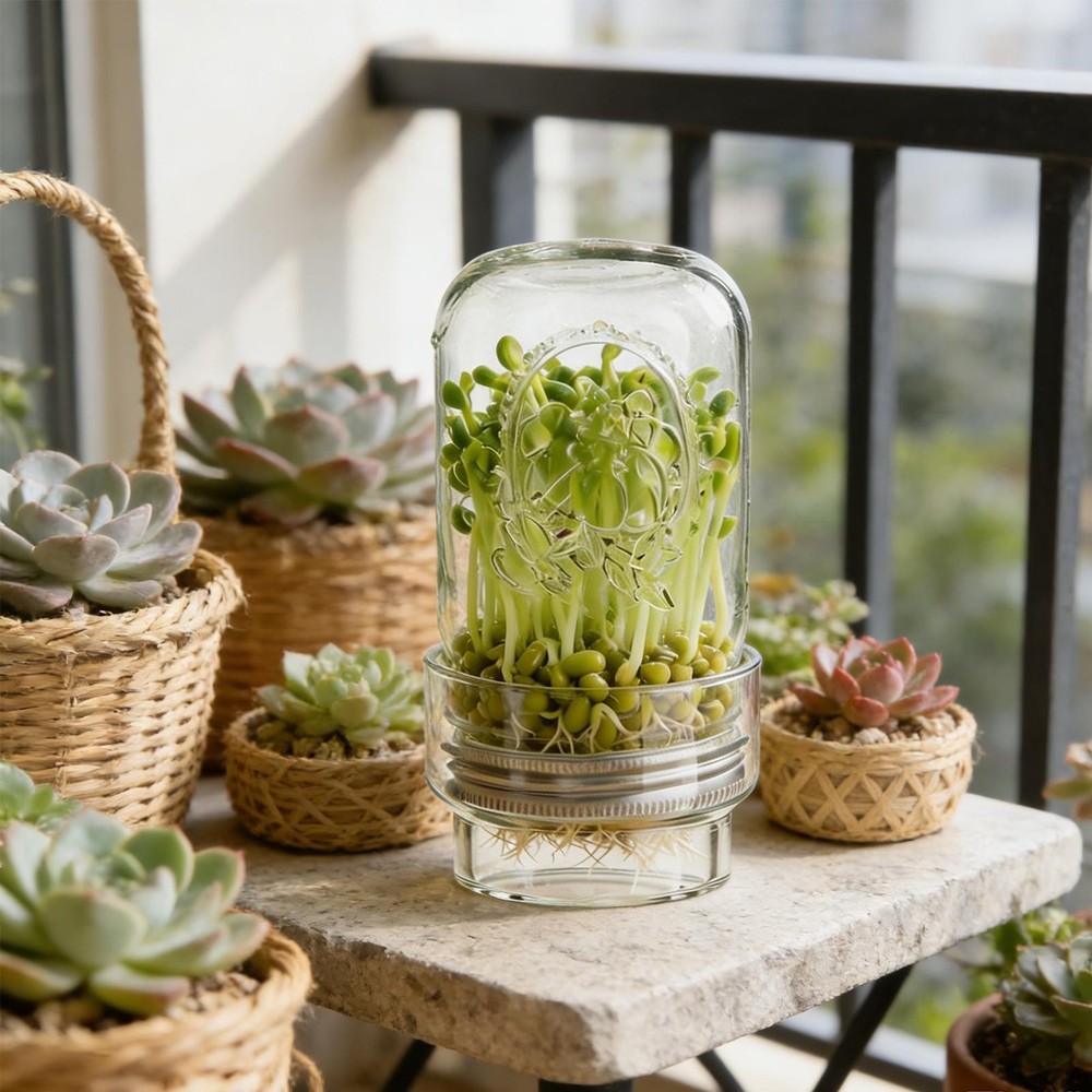 Sprouting Jar Kit Mung Bean Sprouts Growing Broccoli Sprouts Growing