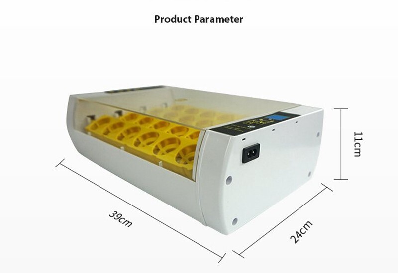 Automatic Egg Bird Incubator 24 Eggs Poultry Hatcher Breeder Egg Turning 110V