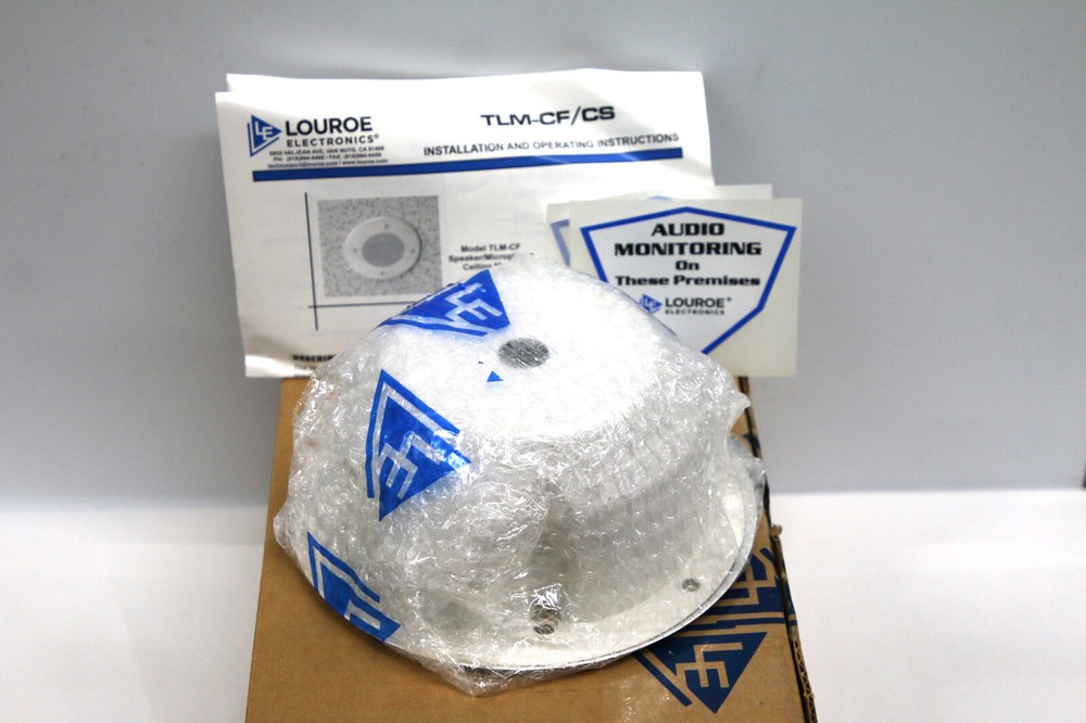 Louroe TLMCFTLM-CF Ceiling Flush Mount Speaker/Microphone #2724