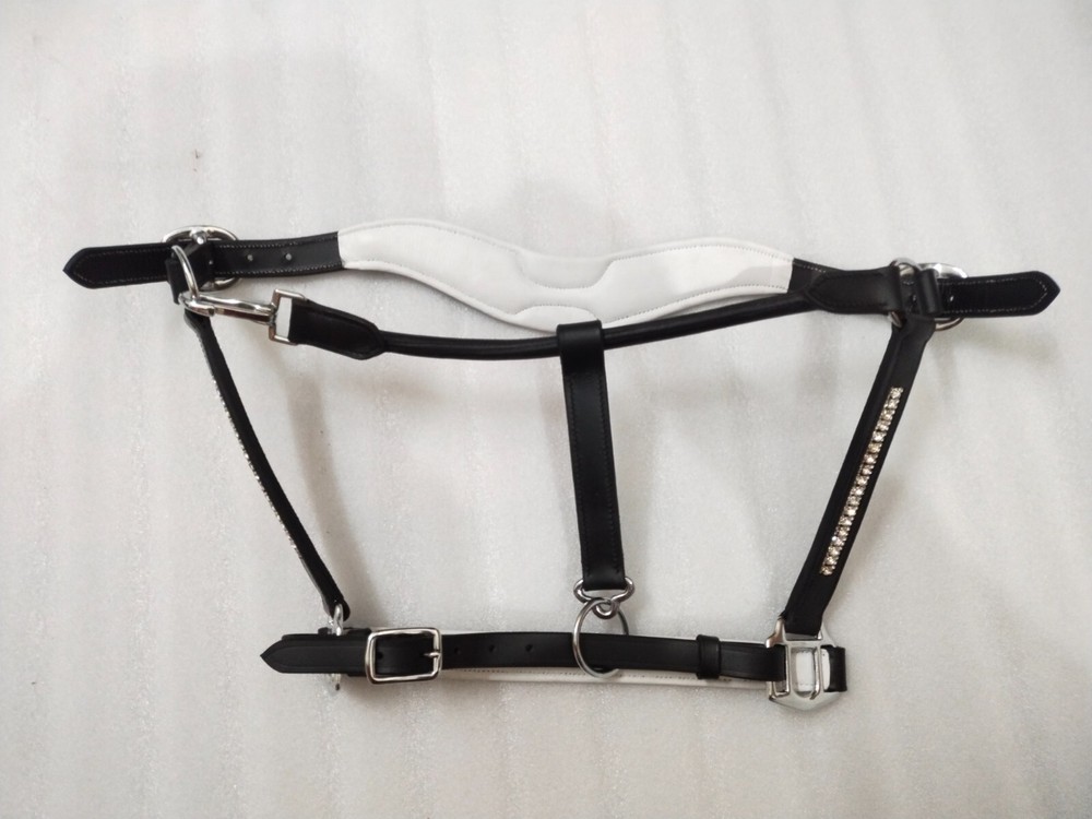 Beautiful Designer Halter White Crystal & White Padding.
