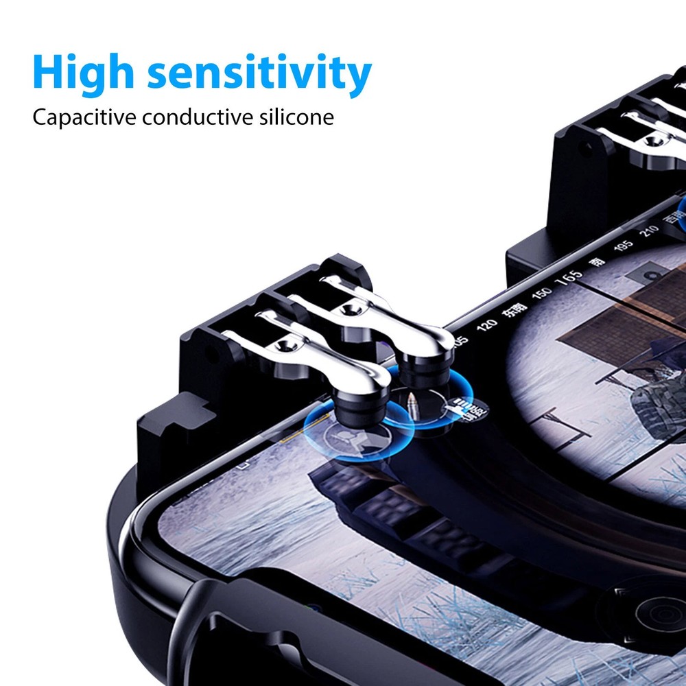 For PUBG Phone Game Controller Gamepad Joystick w/Cooling Fan for IOS Androidbg