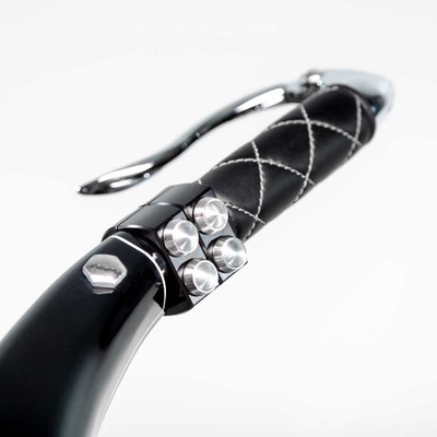 Billet Alum. 2-Button, Black Switch Block for 1" Handlebars Custom Chopper Cafe