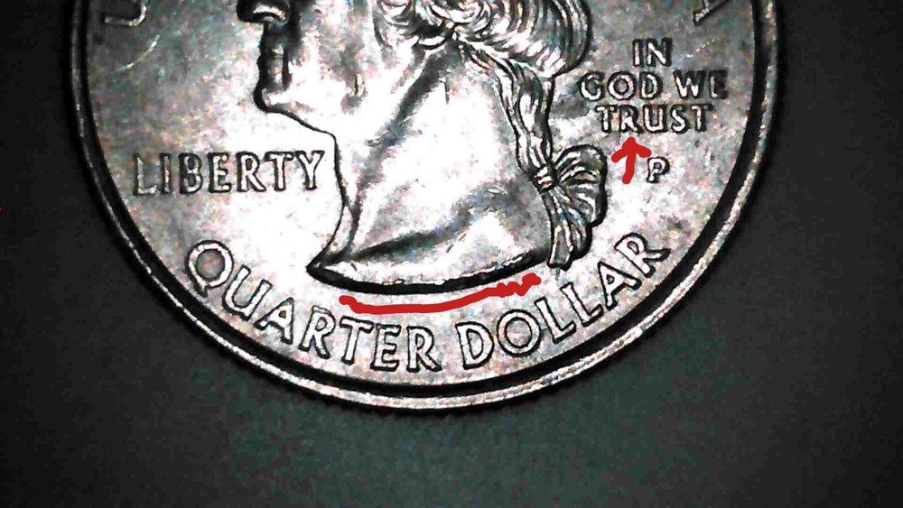 2008-P Alaska State Quarter Claw Die Chip Error MULTIPLE ERRORS Drool Error