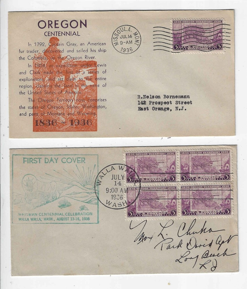 FDC's # 783 -- Mixed Set -- all 5 cxls