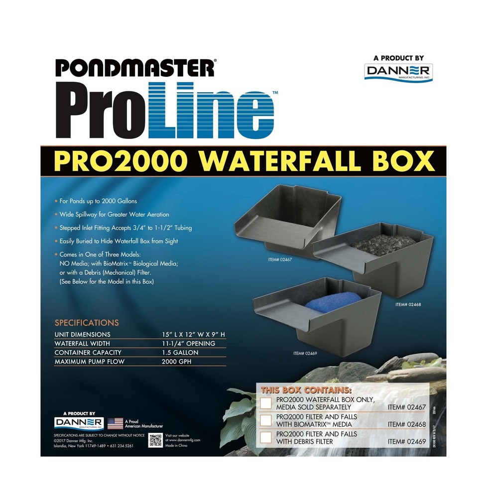 Danner Manufacturing., Inc. ProLine Pro2000 Waterfall Box, 02467