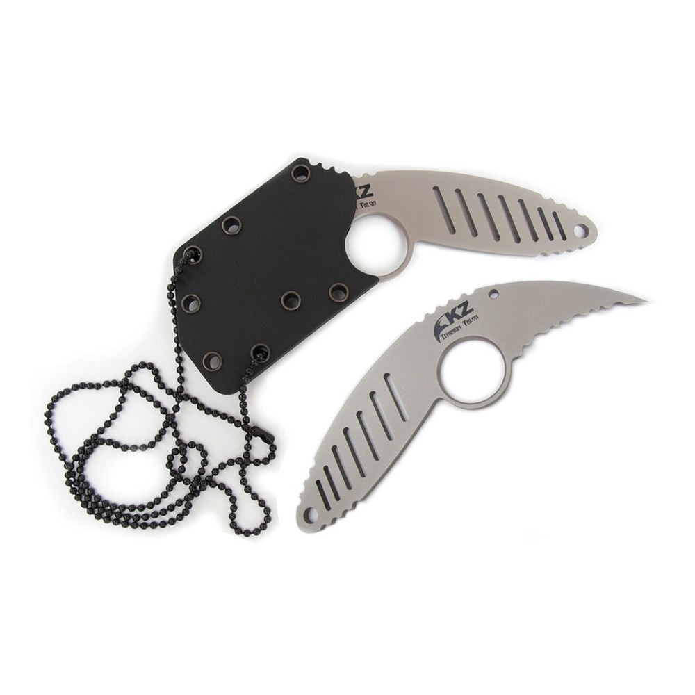 KZ Titanium Talon 2" Serraed Edge