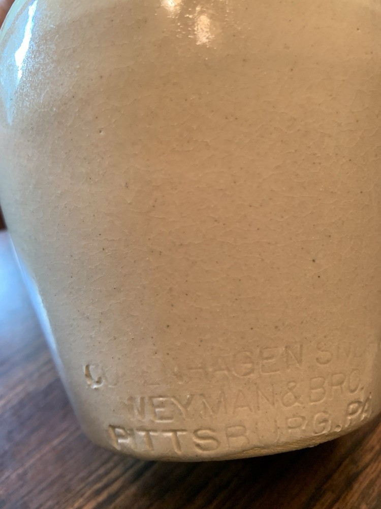 Weyman's Snuff Pottery Stoneware Jar with Lid