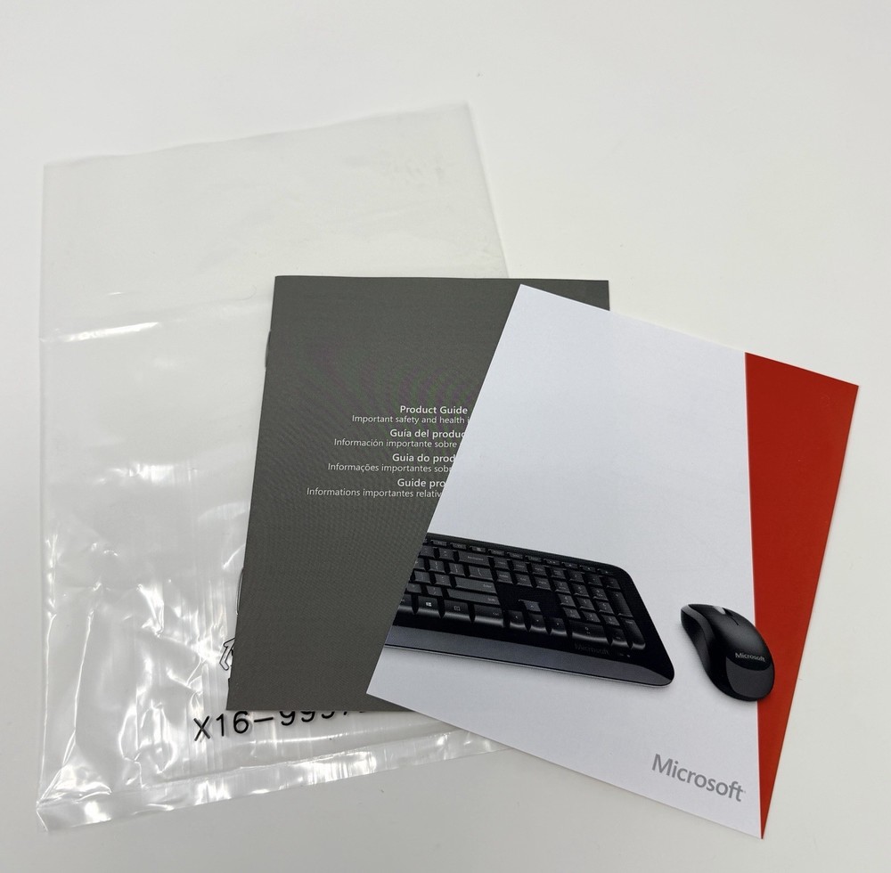 Microsoft Wireless 800 Desktop Keyboard & Mouse Bundle (USB Dongle) 2LF-00001