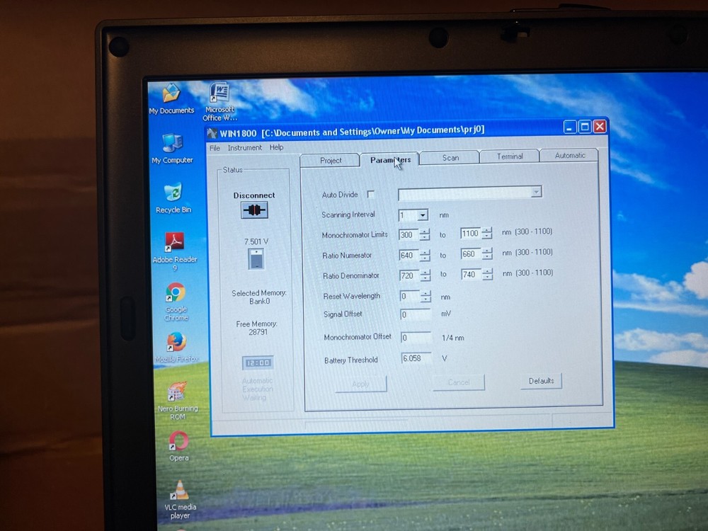 Li-Cor LI-1800 Portable Spectroradiometer w/ Software on Notebook --Complete--