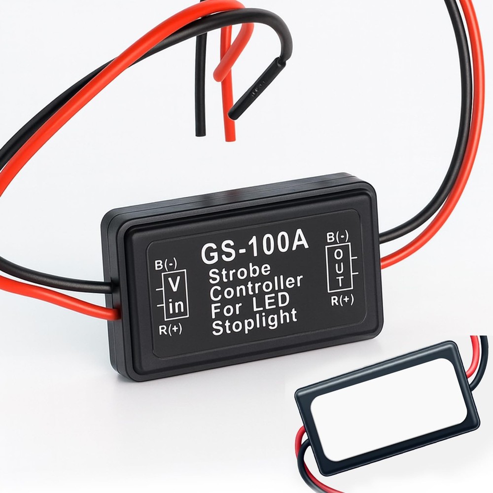Podoy GS-100A Flash Strobe Controller Flasher Module for LED Brake