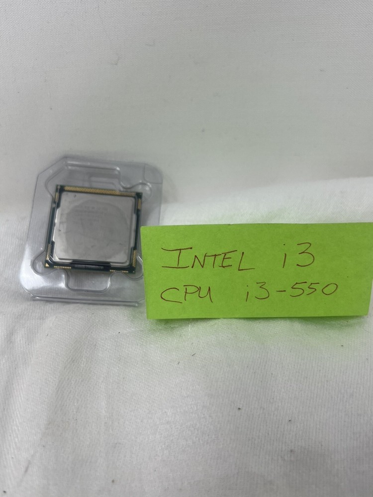 Used Intel Core i3-550 Processor 3.2 GHz 4 MB Cache Socket LGA1156 - desktop