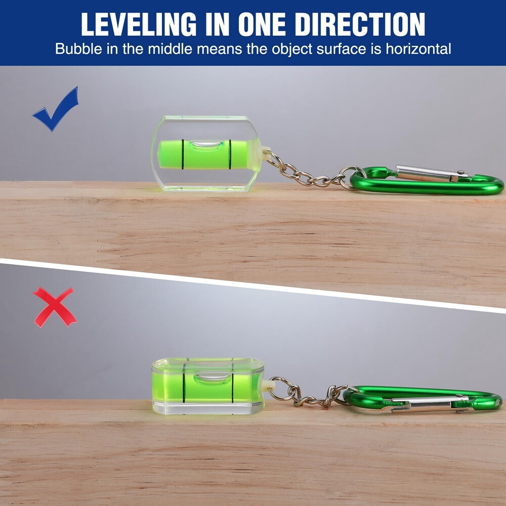 WORKPRO 3PCS Bubble Level Mini Pocket Tool Spirit Level Measuring Hanging layout