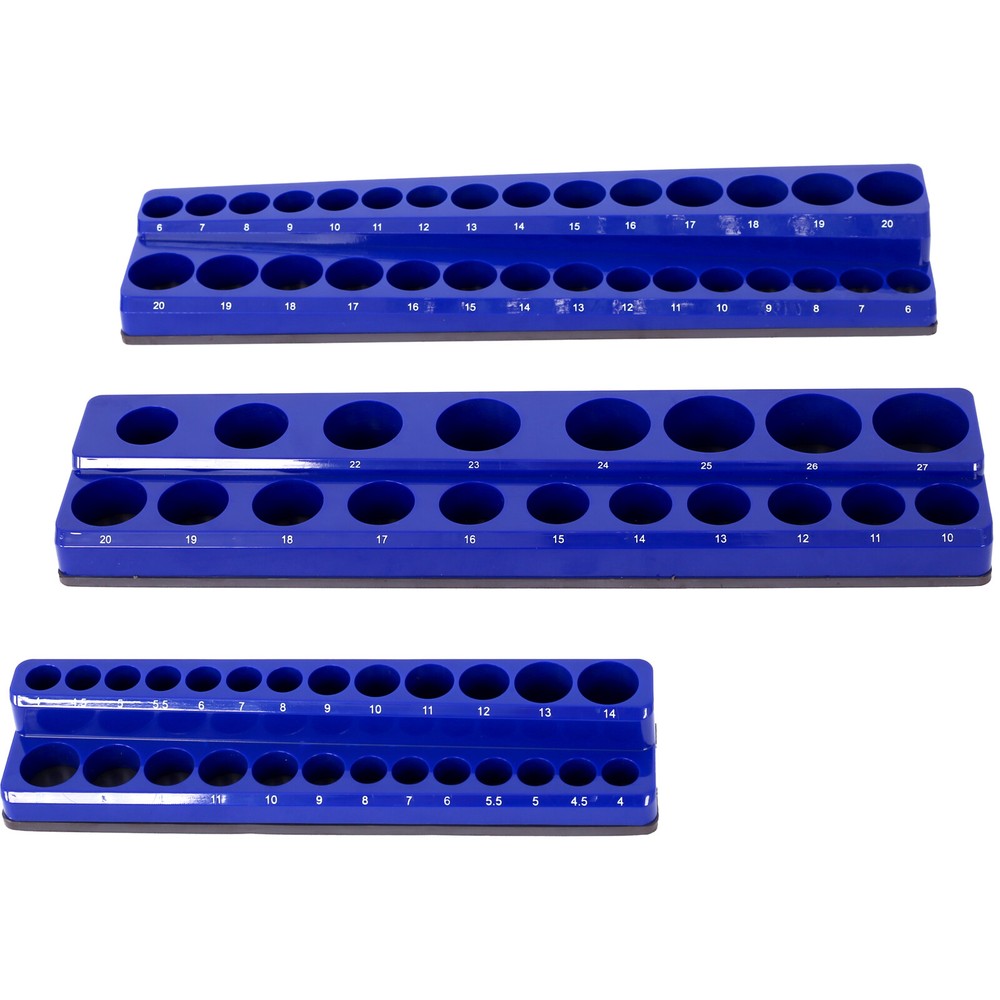 Magnetic Socket Organizer Set 75slot Socket Holder Set Includes 1/4", 3/8", 1/2"