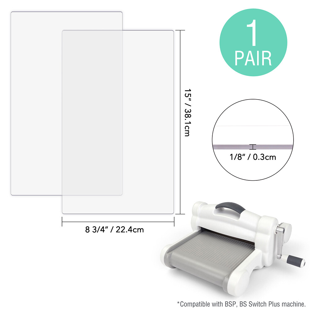 1 Pair Cutting Pads Compatible with BSP & BS Switch Plus Die Cutting Machine
