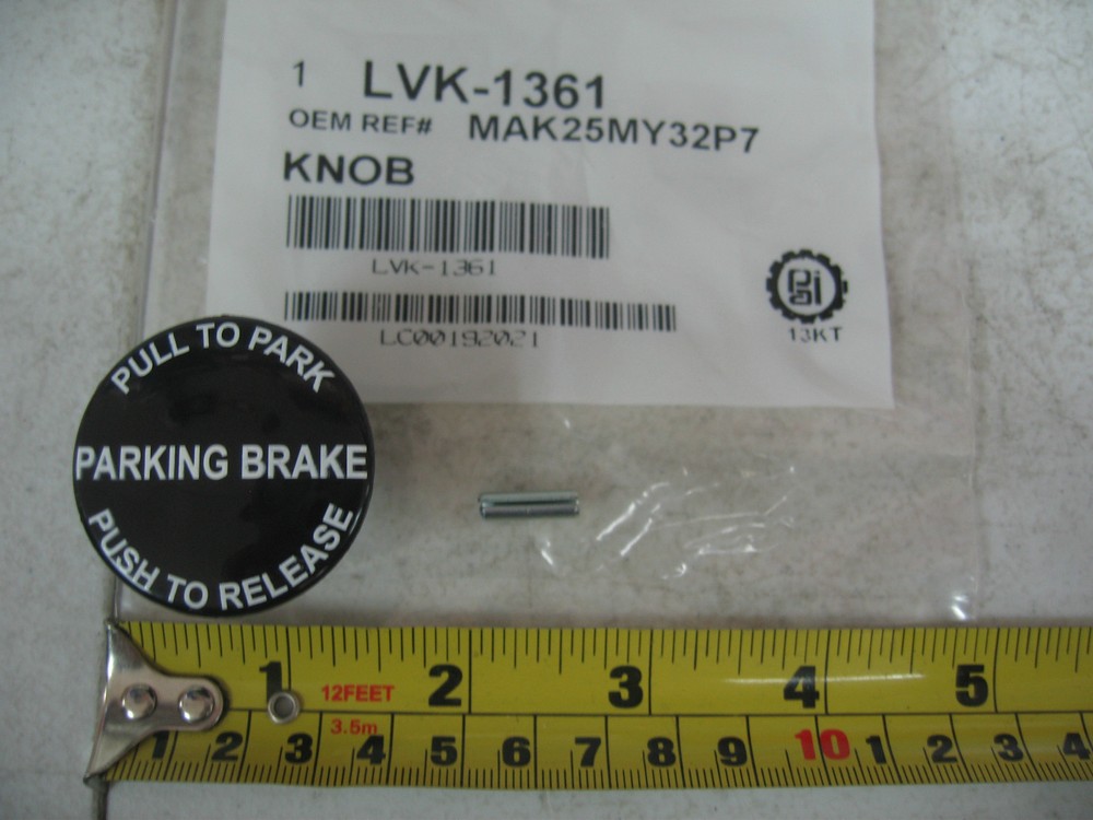 Push Pull Valve Parking Brake Knob PAI # LVK-1361 Ref. # Bendix 240302, 240921