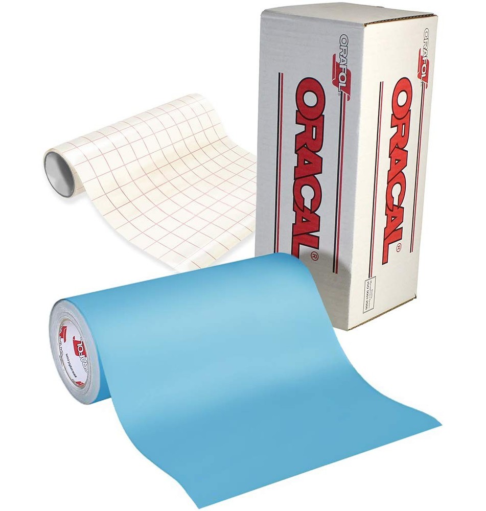 ORACAL Oramask 813 Low-Tack Paint Stencil Vinyl Roll Bundle (50ft x 1ft w/Transf