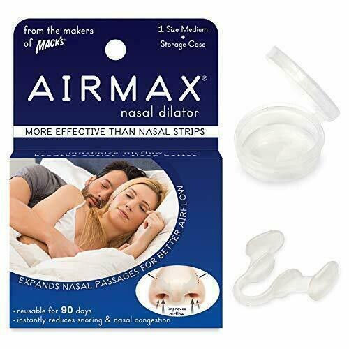 AIRMAX Nasal Dilator for Better Sleep - Natural, Comfortable, Medium – Clear