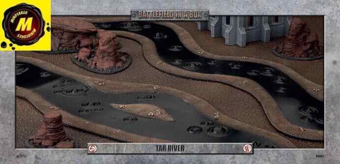 Features: Tar River (x6), Full Painted Terrain - #BB603 - Historical Terrain