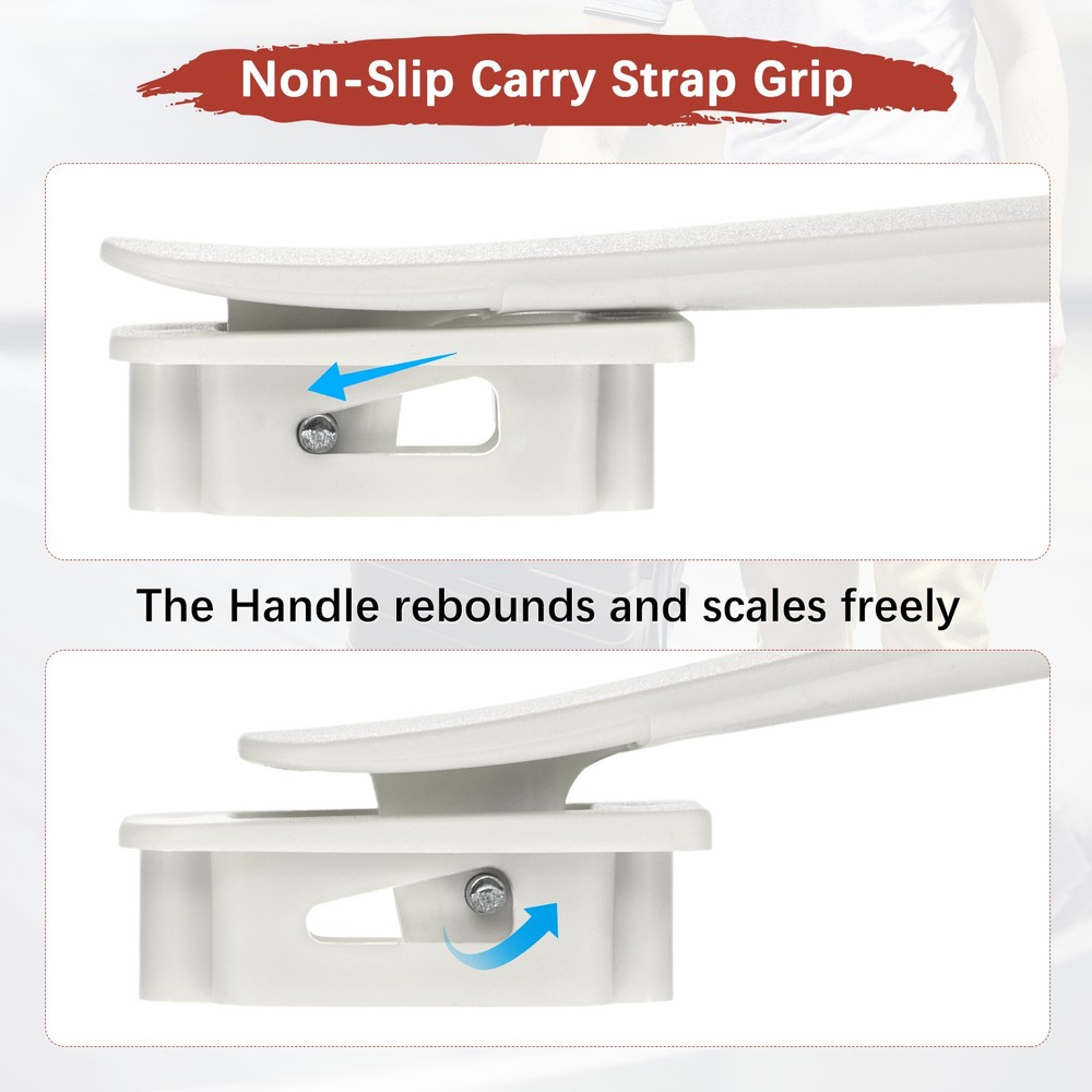 1PCS Luggage Replacement Handle for Suitcase - [White-8.5IN]