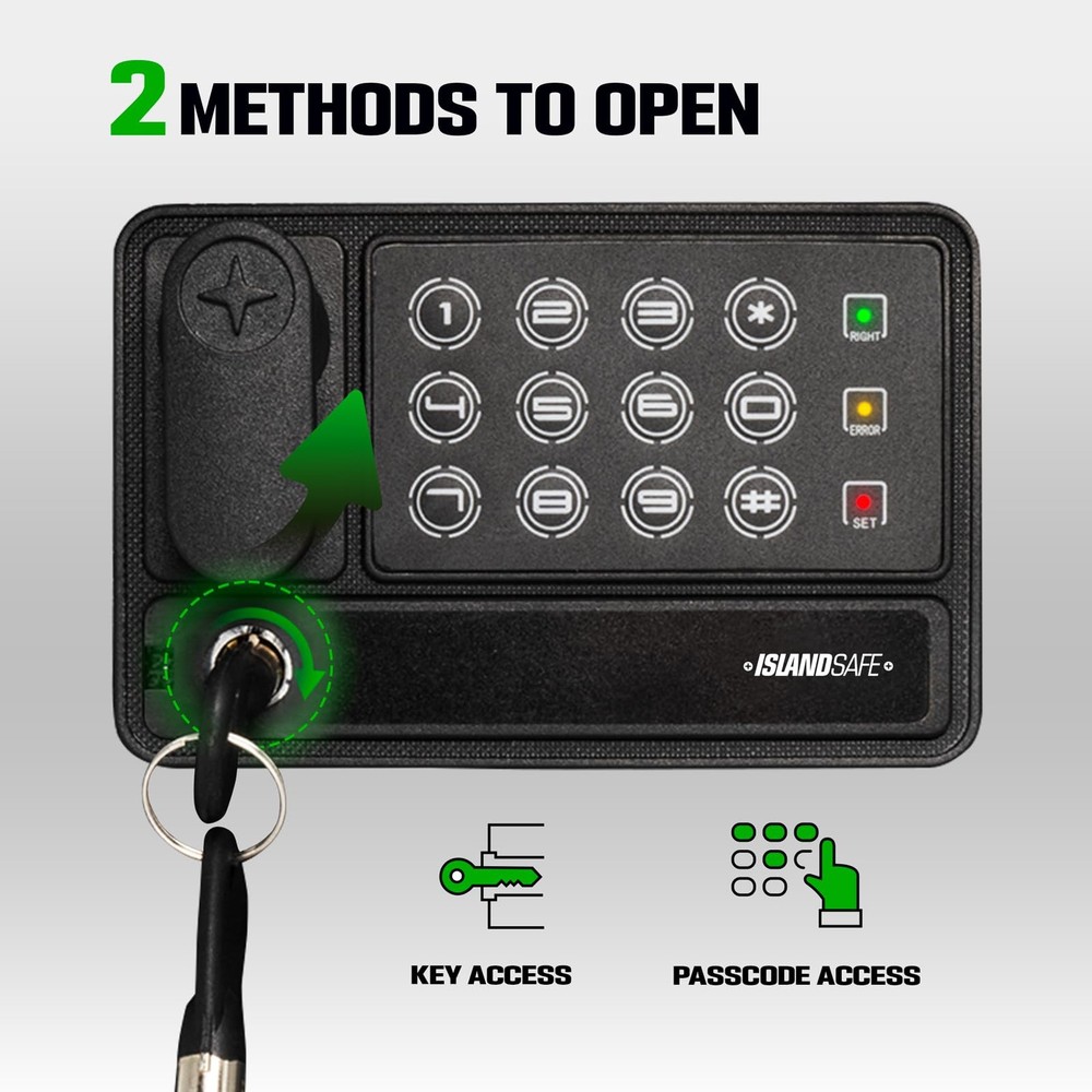 Mini Personal Electronic Safe Box - Small Security Box with Digital Keypad & ...