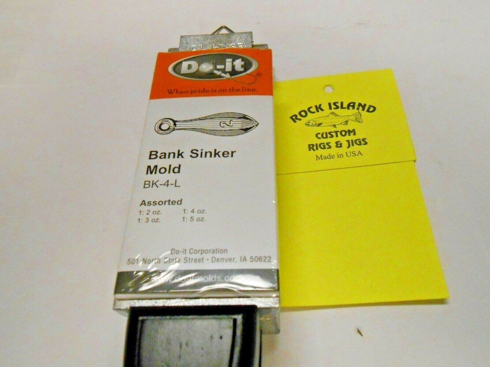 1102 Do-It Bank Sinker Mold 2, 3, 4, 5 oz
