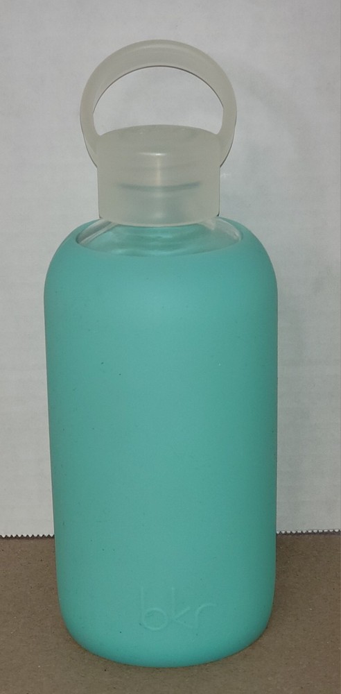 bkr 16 oz Turquoise Glass Water Bottle