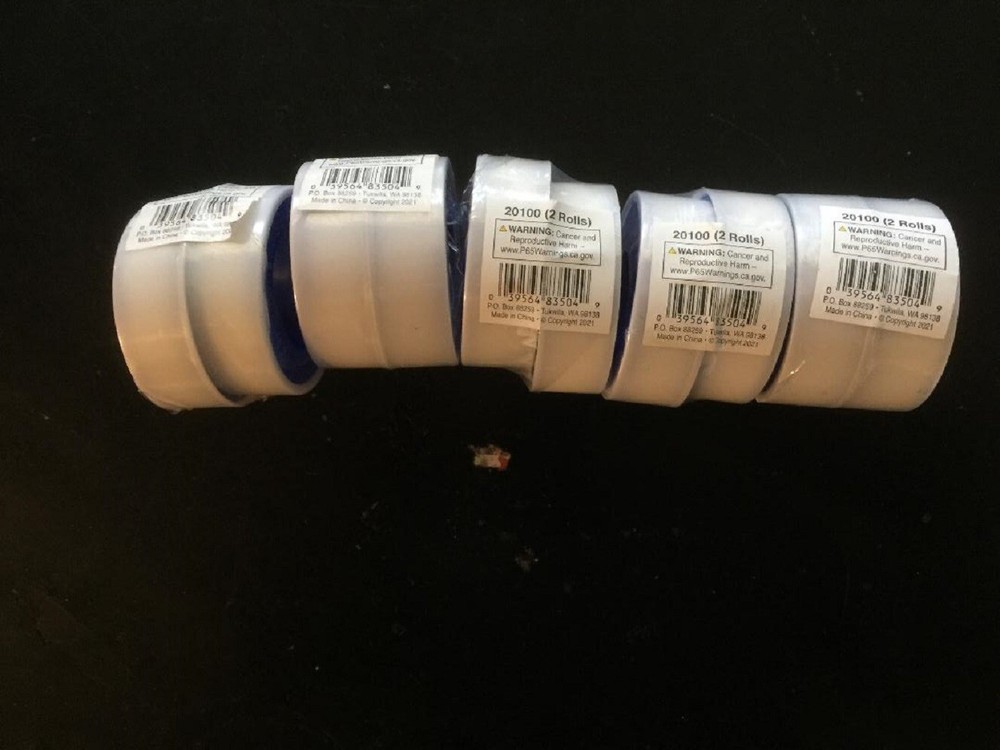 20 rolls Performance Tool 20100 White PTFE Thread Sealing Tape