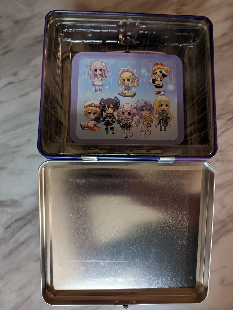HYPERDIMENSION NEPTUNIA VICTORY LUNCH BOX + Chibi Lunch Box (2012) *NEVER USED*