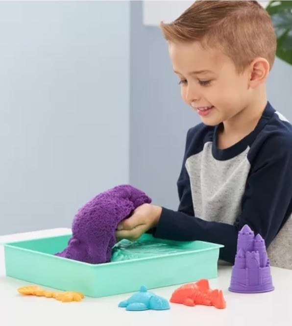 Kinetic Sand Sandbox Set Purple
