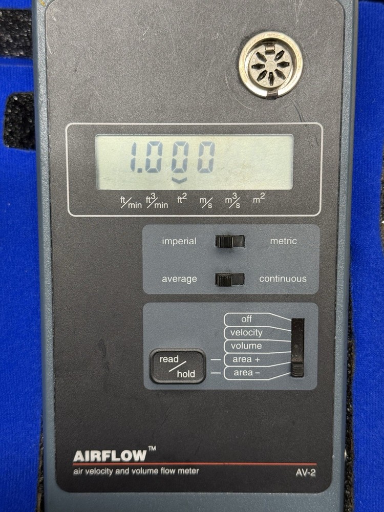 Airflow AV-2 Air Velocity and Volume Meter