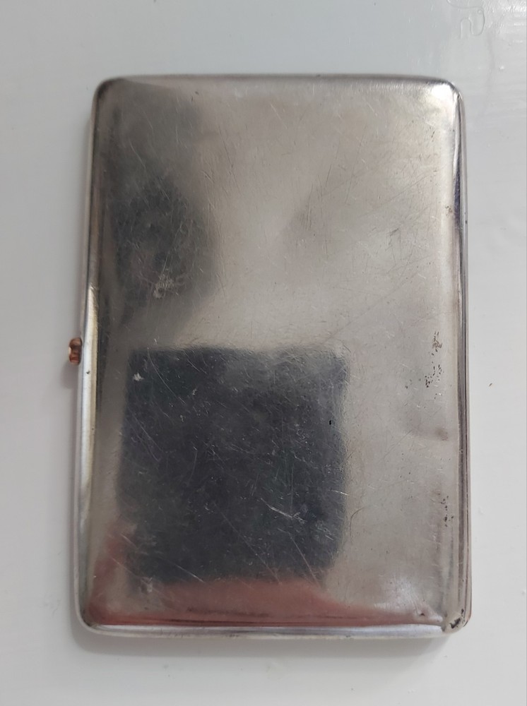Antique Solid Silver English Cigarette Case 1823 Heavy 165,52gr Hallmarks