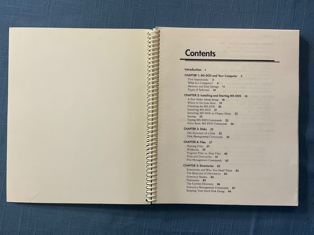 Microsoft The Concise Guide to MS-DOS Operating System Version 5.0 +Floppy Disks
