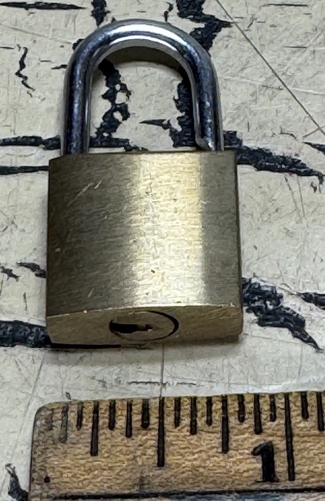 VTG Ruger Brass Gun Lock Mini Lock Padlock with 2 Keys
