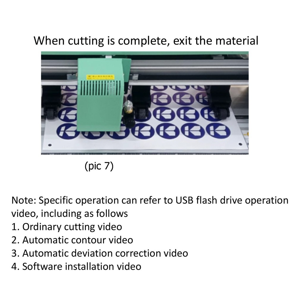 A3 Sign Vinyl Cutter Plotter Machine with Contour Cut Function Card Stickers Cut