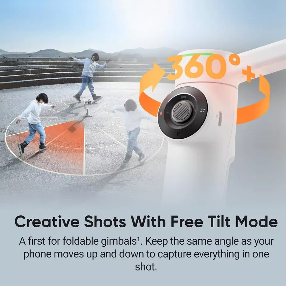 Insta360 Flow 2 Pro Gray AI Tracker Bundle Smartphone Stick Tripod Stabilizer