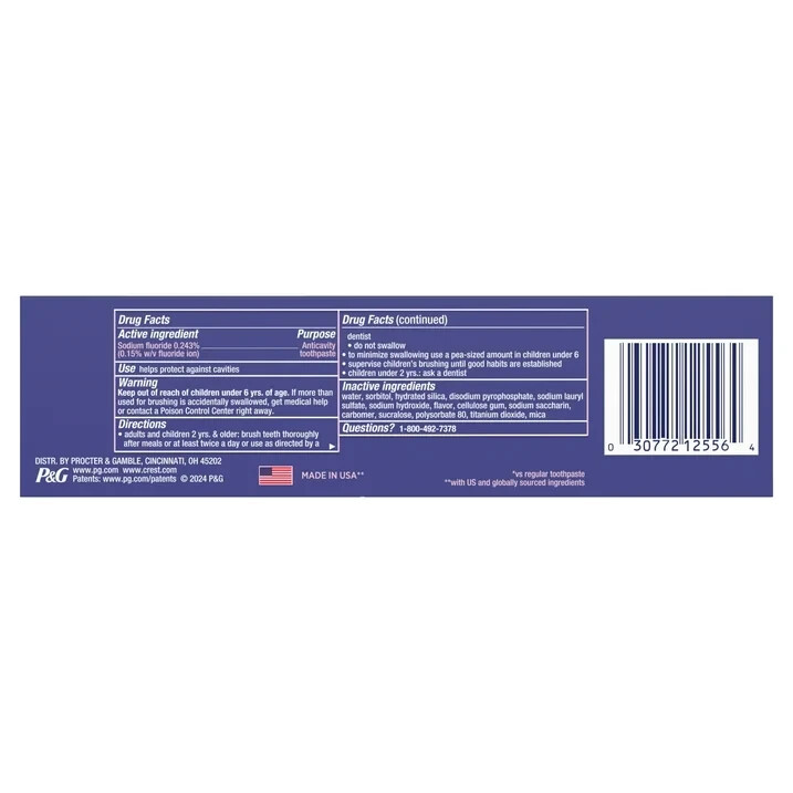 Crest 3D White Adv Deep Clean Whitening Toothpaste, 3.3 oz
