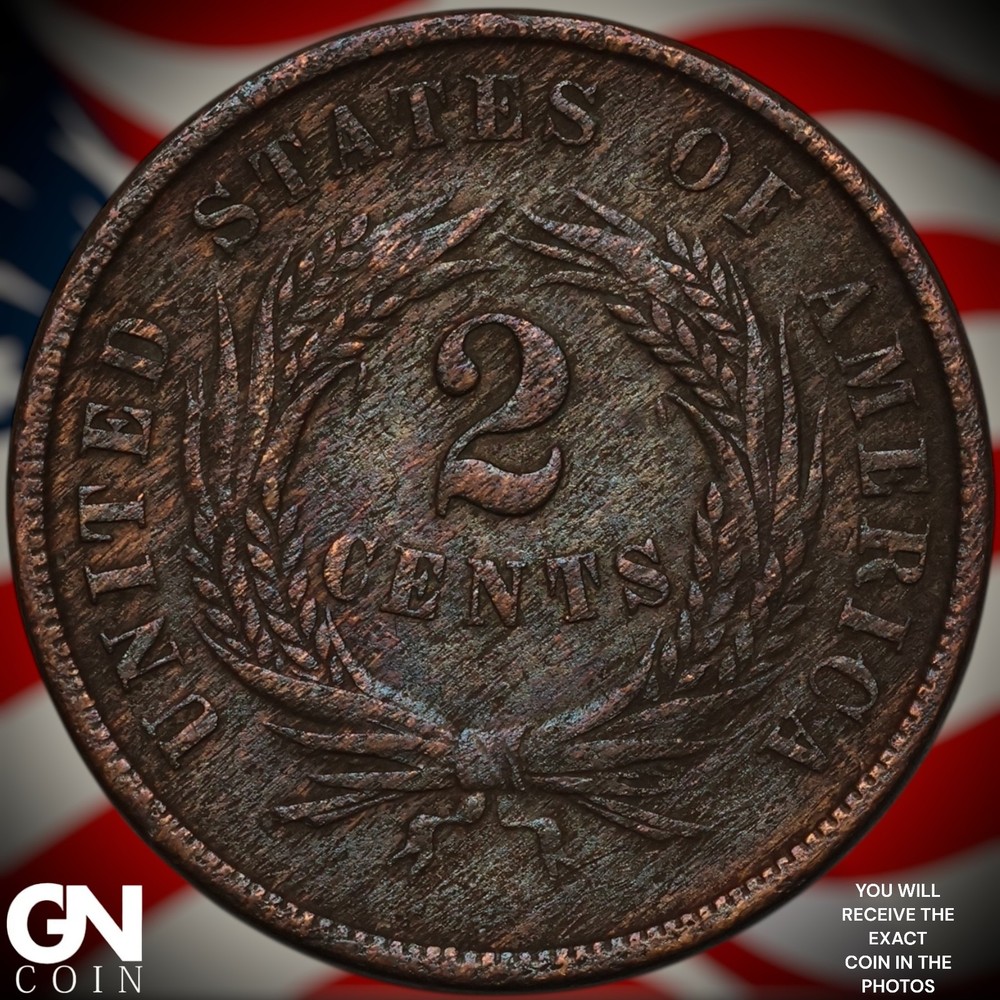 1864 2 Cent Piece A3353