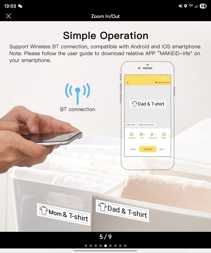 NIIMBOT D11 Label Maker Machine Label Printer Portable Special Edition